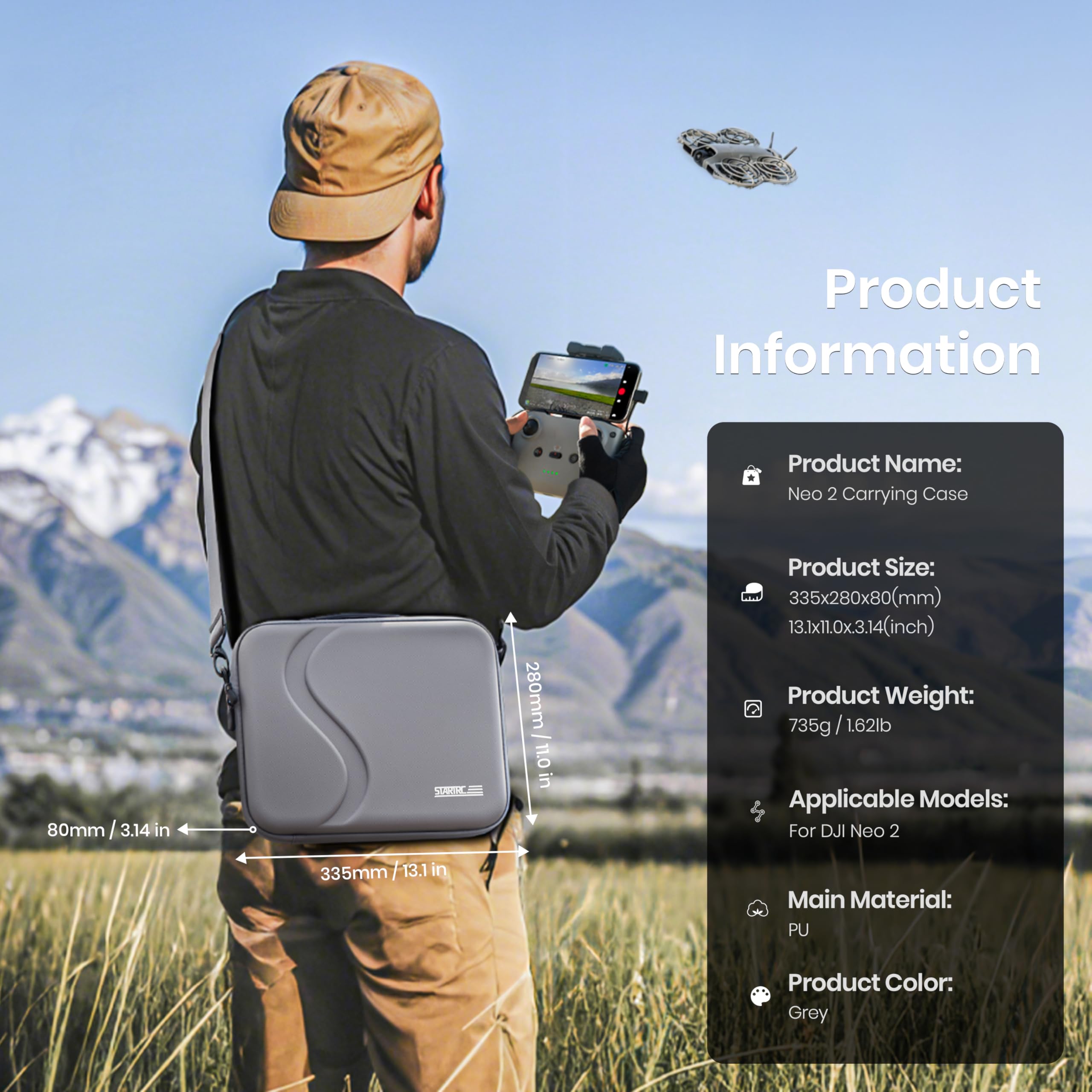 Drone Controller Hood - Torba transportowa na akcesoria DJI Neo