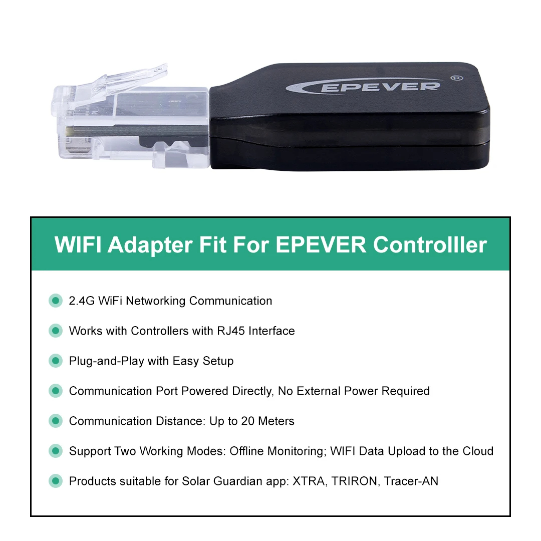 Adapter EPEVER WiFi 2.4G RJ45  – Drone Solar Charger recenzja i cena